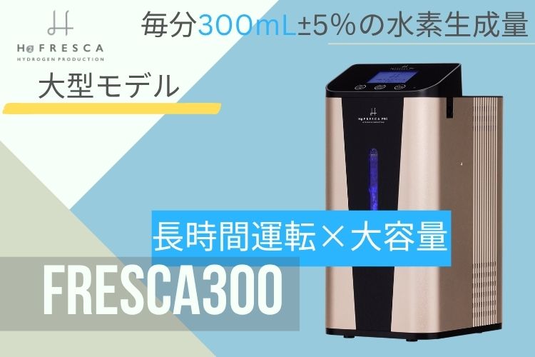 フレスカ300：長時間運転・大容量の大型モデル